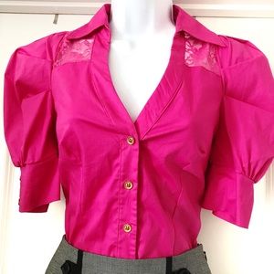 Bebe button down top